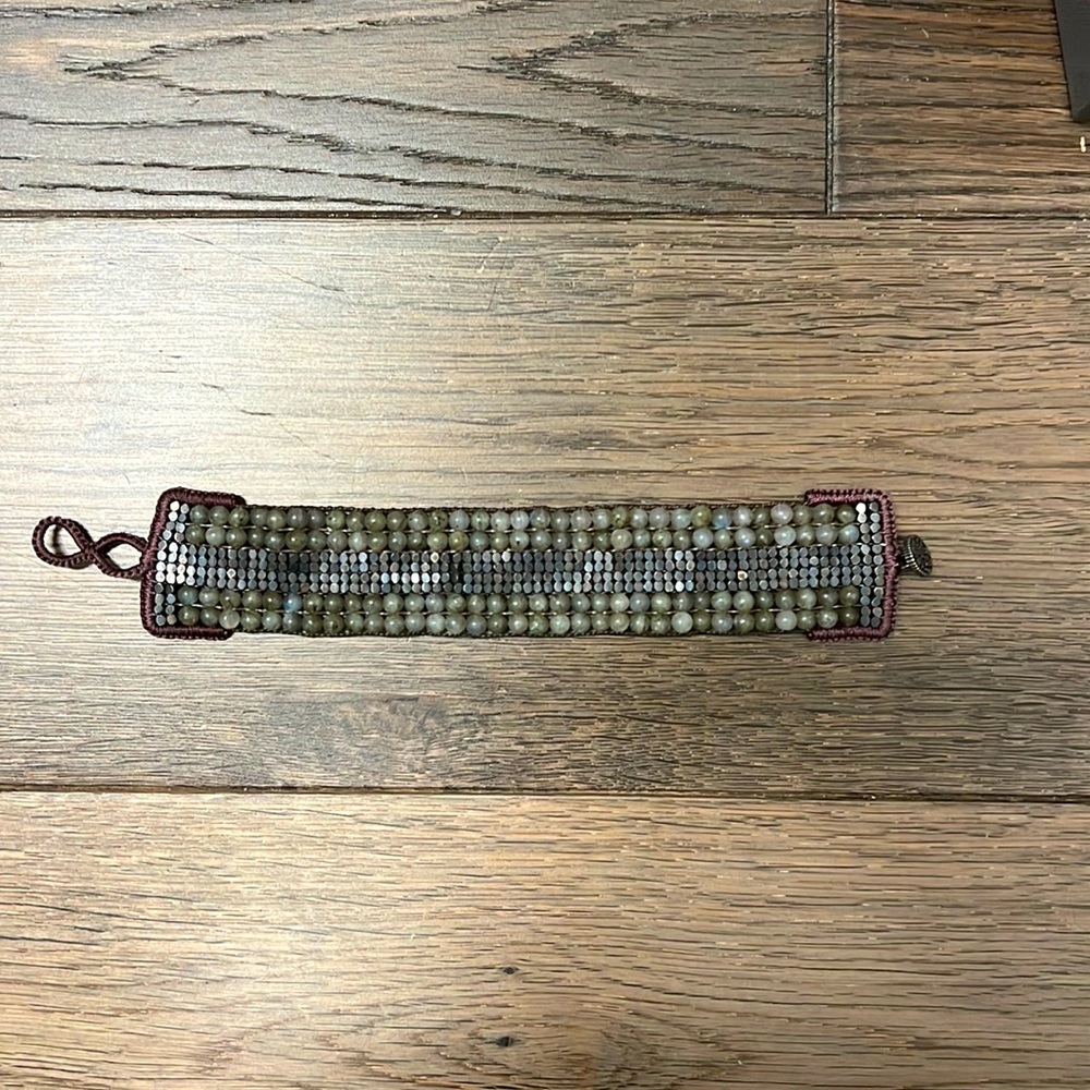 Love Heals Beaded Cuff Braceler